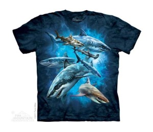 Koszulka dziecięca - Rekiny - Shark Collage - Junior - The Mountain