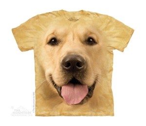 Koszulka dziecięca - Pies - Big Face Golden - Junior - The Mountain