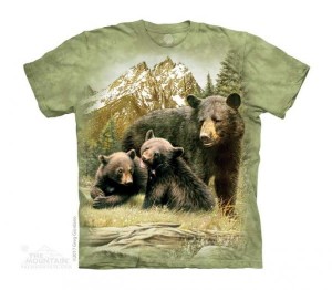 Koszulka dziecięca - Niedźwiedzie - Black Bear Family - Junior - The Mountain