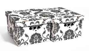 Dekoracyjne pudełko kartonowe A4, 33x25x18cm, ogród