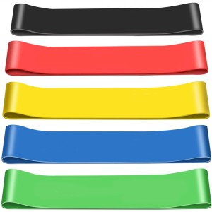 Zestaw 5 gum do ćwiczeń mini band taśmy fitness
