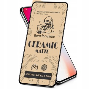 Iphone XS, Szkło hartowane AG FROST MATT 5D Full Glue