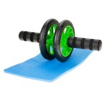 Wałek roller do ćwiczeń kółko podwójne podkładka