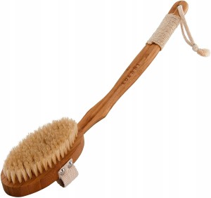 Szczotka do masażu ciała naturalna bambus + agawa