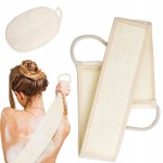 Zestaw pas + gąbka do mycia ciała naturalna trukwa