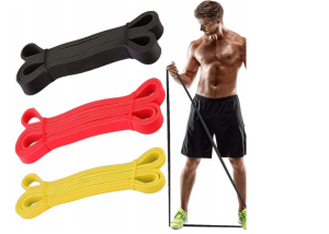 Zestaw 3 gum do ćwiczeń gumy powerband oporowe BEST