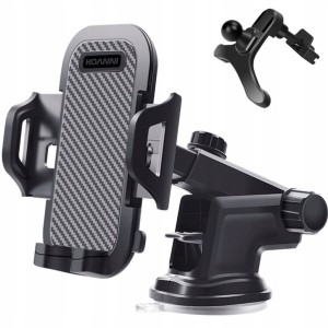 Uchwyt samochodowy na telefon na szybę + do kratki