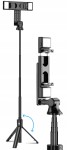 Kijek do selfie tripod statyw pilot bluetooth LED