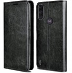 Motorola Moto E7i Power, Skórzana obudowa Skin, 100% skóra