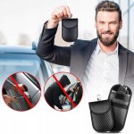 Etui pokrowiec blokujący fale i sygnał emitowany z kluczyka samochodowego lub karty - 2 sztuki