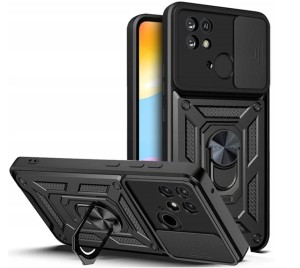 Xiaomi Redmi 10C, Etui pancerne Slide 3w1 Ring