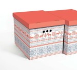 Dekoracyjne pudełko kartonowe XL, 42x32x32cm, pudełko świąteczne na prezenty