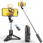 Selfie-stick kijek do telefonu tripod statyw LED