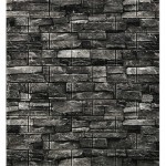 Panele 3D ścienne samoprzylepne tapeta 1x sztuka 77 cm x 70 cm (0,54 m2) grafitowa cegła