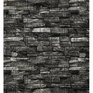 Panele 3D ścienne samoprzylepne tapeta 1x sztuka 77 cm x 70 cm (0,54 m2) grafitowa cegła