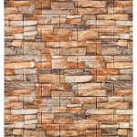 Panele 3D ścienne samoprzylepne tapeta 1x sztuka 77 cm x 70 cm (0,54 m2) ciemna cegła