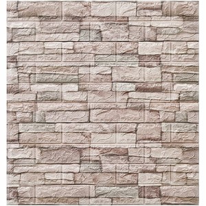 Panele 3D ścienne samoprzylepne tapeta 1x sztuka 77 cm x 70 cm (0,54 m2) jasna cegła