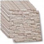 Panele 3D ścienne samoprzylepne tapeta 10szt  (5,4 m2) jasna cegła