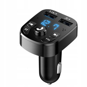 Transmiter FM bluetooth ładowarka USB 3.1A QC 3.0
