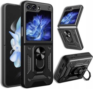 Samsung Galaxy Z Flip 5, Etui pancerne Slide 3w1 Ring