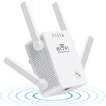 Wzmacniacz sygnału WI-FI REPEATER duża moc 300MB/S - 4 ANTENY