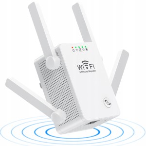 Wzmacniacz sygnału WI-FI REPEATER duża moc 300MB/S - 4 ANTENY