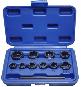 Nasadki do uszkodzonych obrobionych zerwanych śrub nakrętek 9-19mm