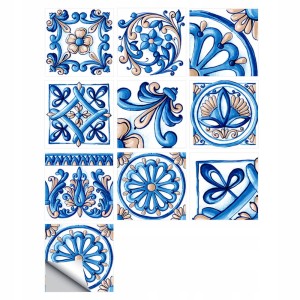 Samoprzylepny panel patchwork PCV płytki komplet 10 sztuk 20x20cm