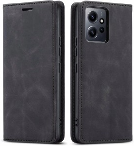 Xiaomi Redmi Note 12, Etui skórzane z klapką magnetyczne 100% skóra