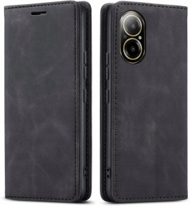 Realme C67, Etui skórzane z klapką magnetyczne 100% skóra