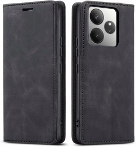 Realme GT Neo 6 / GT Neo 6 SE, Etui skórzane z klapką magnetyczne 100% skóra