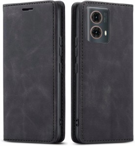 Motorola Moto G85 5G, Etui skórzane z klapką magnetyczne 100% skóra