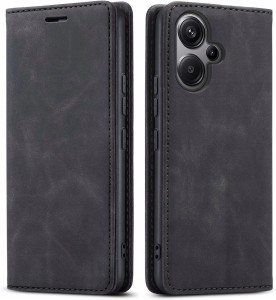 Xiaomi Redmi 13 4G / 5G, Etui skórzane z klapką magnetyczne 100% skóra