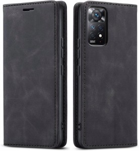 Xiaomi Redmi Note 11 Pro, Etui skórzane z klapką magnetyczne 100% skóra