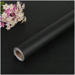 Samoprzylepna tapeta 60cm x 10m czarna matowa ścienna okleina meble