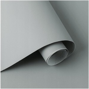Samoprzylepna tapeta 60cm x 10m szara matowa ścienna okleina meble