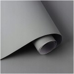 Samoprzylepna tapeta 60cm x 10m szara matowa ścienna okleina meble