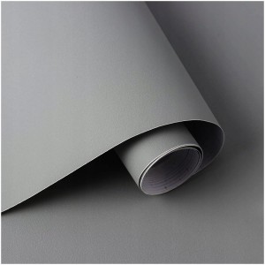 Samoprzylepna tapeta 60cm x 10m szara matowa ścienna okleina meble