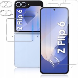 Samsung Galaxy Z Flip 6 5G, Zestaw 6w1 do ochrony ekranu aparatu folia szkło