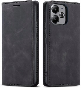 Infinix Smart 8, Etui skórzane z klapką magnetyczne 100% skóra