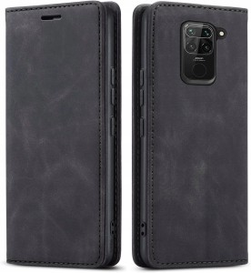 Xiaomi Redmi Note 9, Etui skórzane z klapką magnetyczne 100% skóra