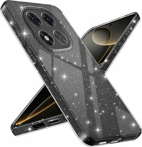 Xiaomi Redmi Note 14 Pro 5G, Etui brokatowe bezbarwne