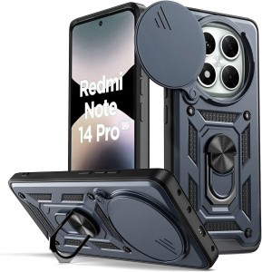 Xiaomi Redmi Note 14 Pro 5G, Etui pancerne Slide 3w1 Ring