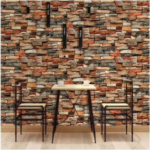 Samoprzylepna tapeta 45cm x 10m panele ścienne cegła 3D