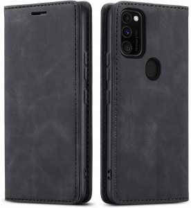 Samsung Galaxy M21, Etui skórzane z klapką magnetyczne 100% skóra