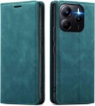 Skórzane etui magnetyczne do Xiaomi Redmi Note 14 4G w kolorze morskim