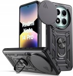Xiaomi Redmi Note 14 Pro 4G, Etui pancerne Slide 3w1 Ring