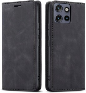 Motorola Edge 50 Neo, Etui skórzane z klapką magnetyczne 100% skóra