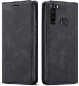 Xiaomi Redmi Note 8T, Etui skórzane z klapką magnetyczne 100% skóra