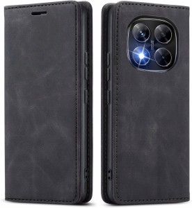 Xiaomi Redmi Note 14 Pro 4G, Etui skórzane z klapką magnetyczne 100% skóra